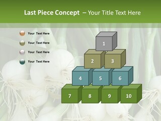Photograph Onions With Stems Onions Close Up PowerPoint Template