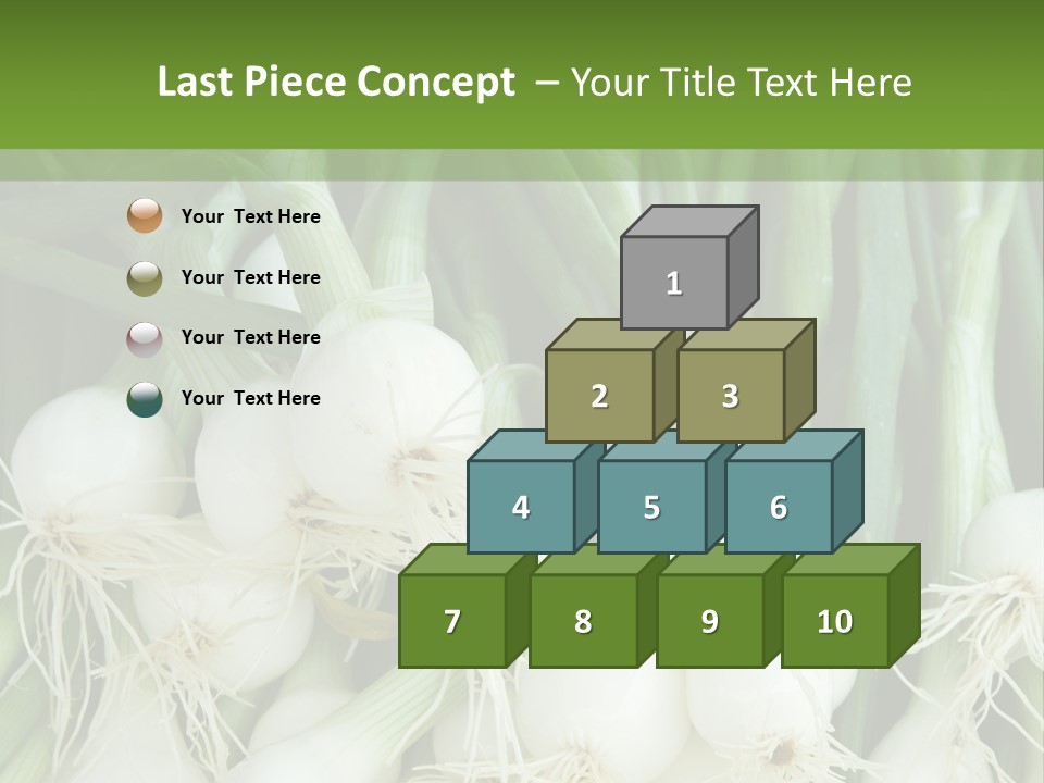 Photograph Onions With Stems Onions Close Up PowerPoint Template