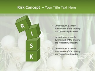 Photograph Onions With Stems Onions Close Up PowerPoint Template