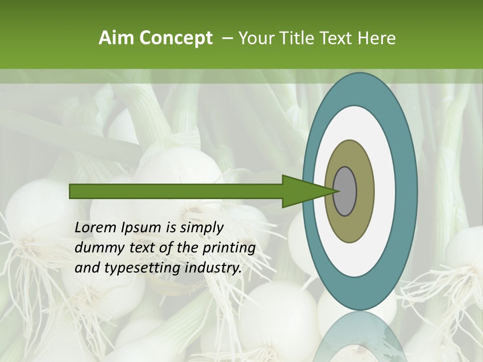 Photograph Onions With Stems Onions Close Up PowerPoint Template