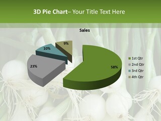 Photograph Onions With Stems Onions Close Up PowerPoint Template