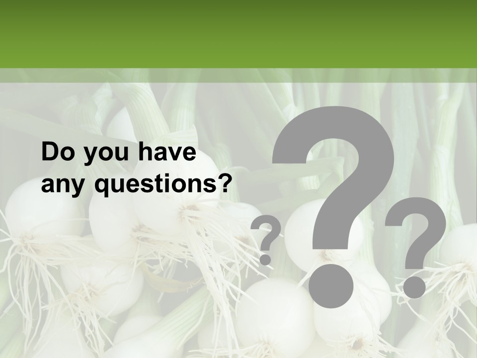 Photograph Onions With Stems Onions Close Up PowerPoint Template