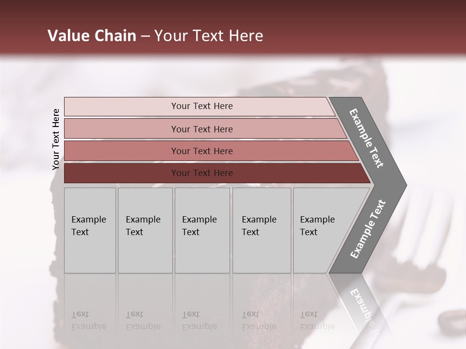 Close Up Chocolate Cake Brown PowerPoint Template