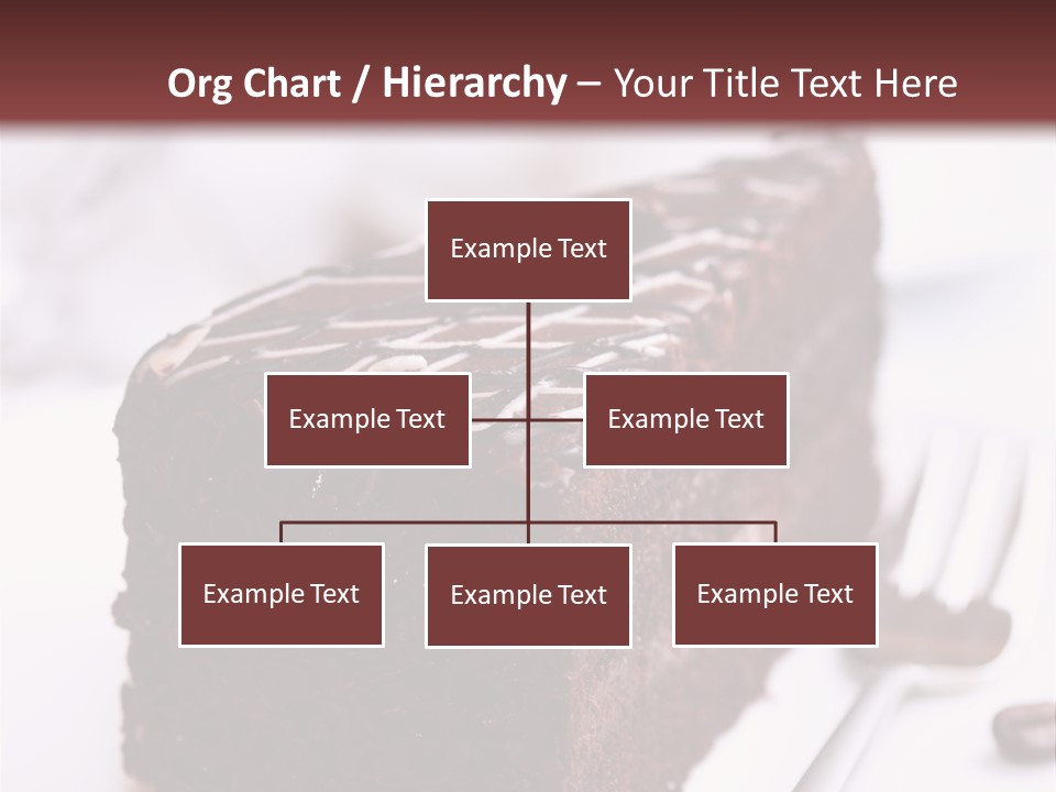 Close Up Chocolate Cake Brown PowerPoint Template