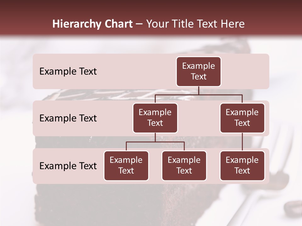 Close Up Chocolate Cake Brown PowerPoint Template