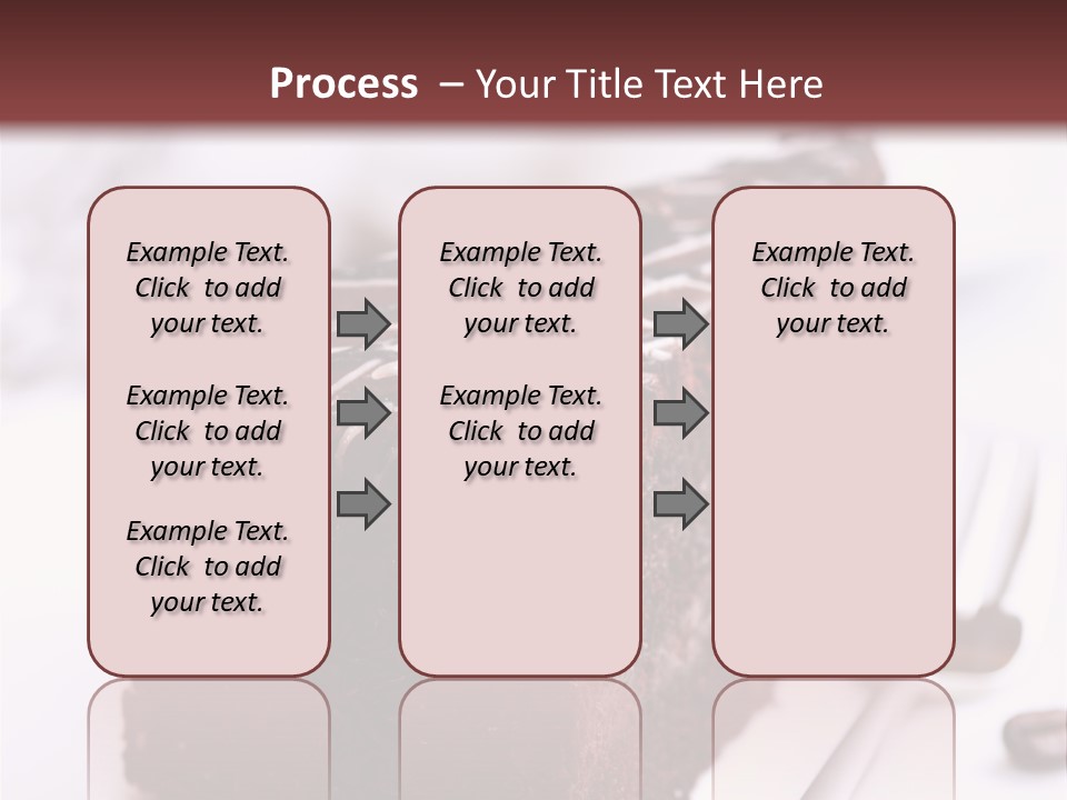 Close Up Chocolate Cake Brown PowerPoint Template