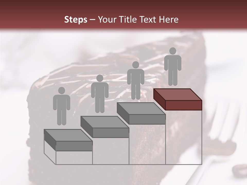 Close Up Chocolate Cake Brown PowerPoint Template