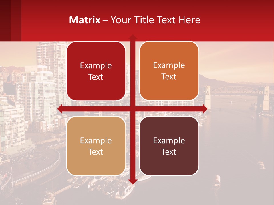 Coast Vancouver Skyscraper PowerPoint Template