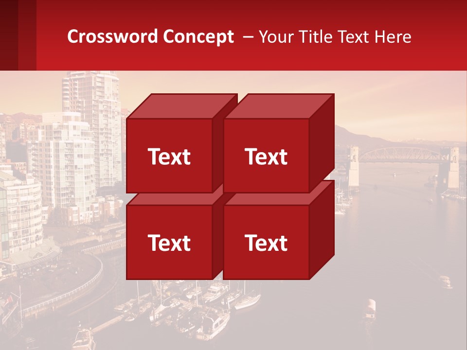 Coast Vancouver Skyscraper PowerPoint Template
