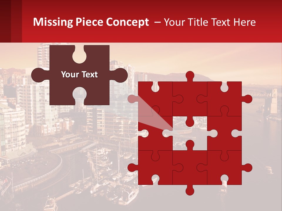 Coast Vancouver Skyscraper PowerPoint Template