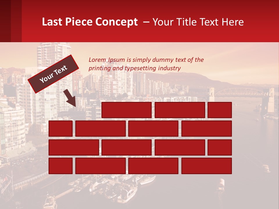 Coast Vancouver Skyscraper PowerPoint Template