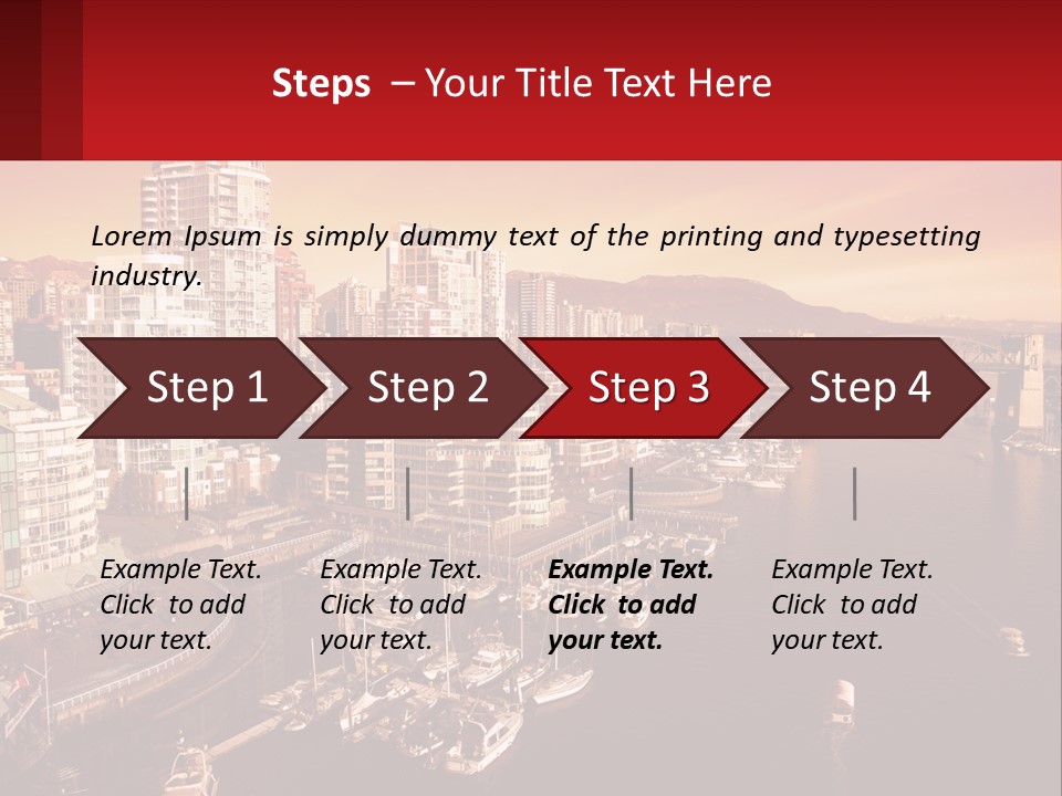 Coast Vancouver Skyscraper PowerPoint Template