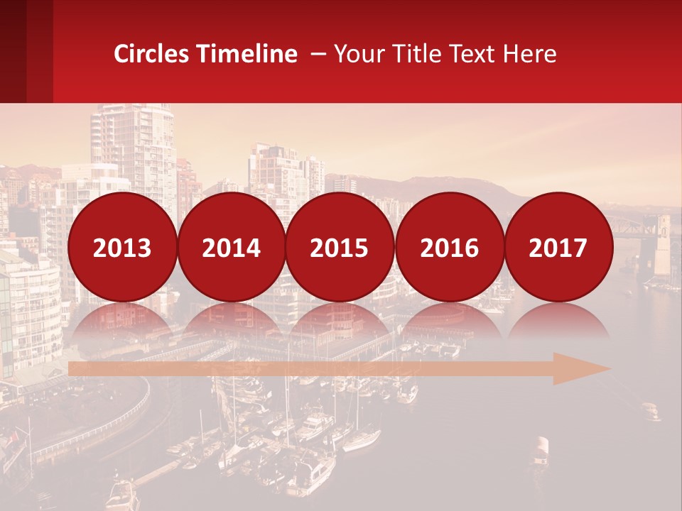 Coast Vancouver Skyscraper PowerPoint Template