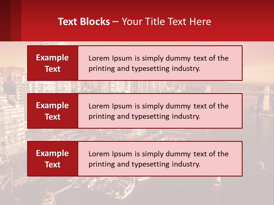Coast Vancouver Skyscraper PowerPoint Template