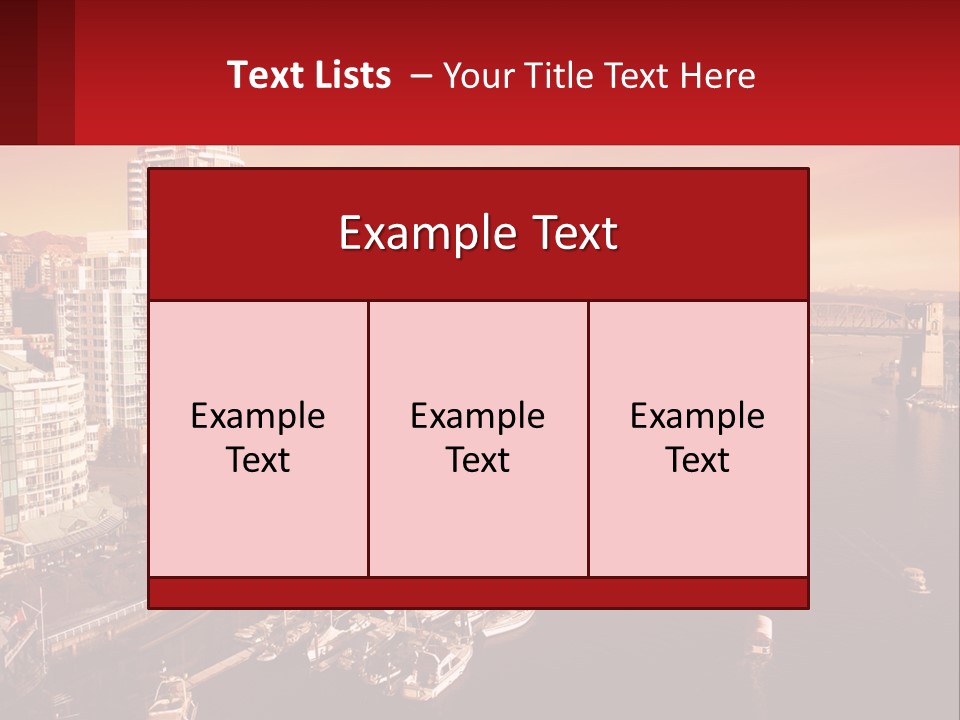 Coast Vancouver Skyscraper PowerPoint Template