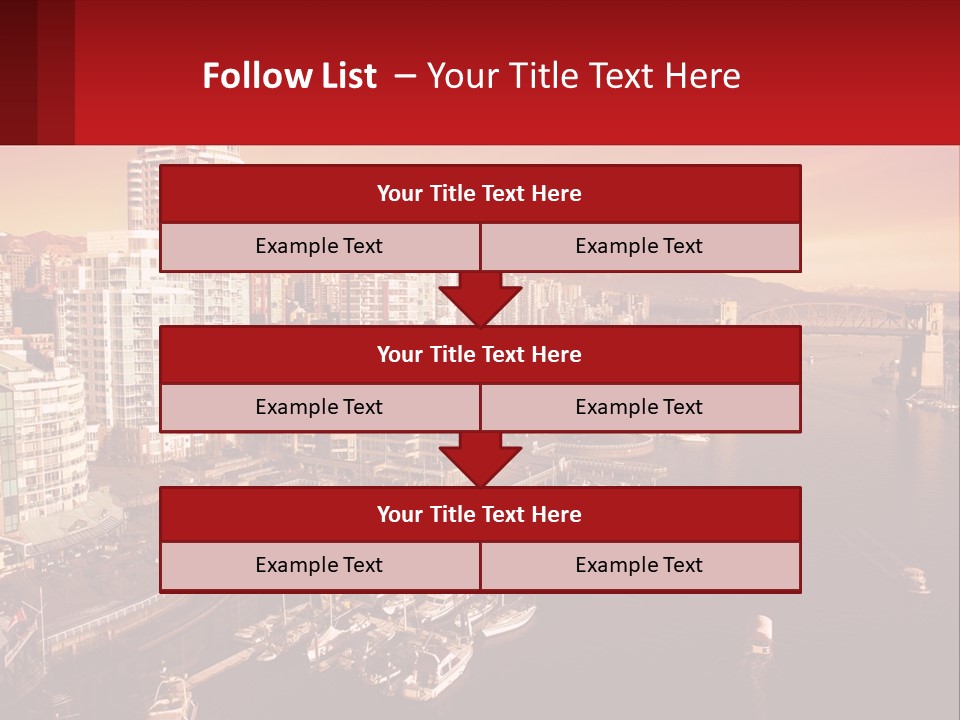 Coast Vancouver Skyscraper PowerPoint Template