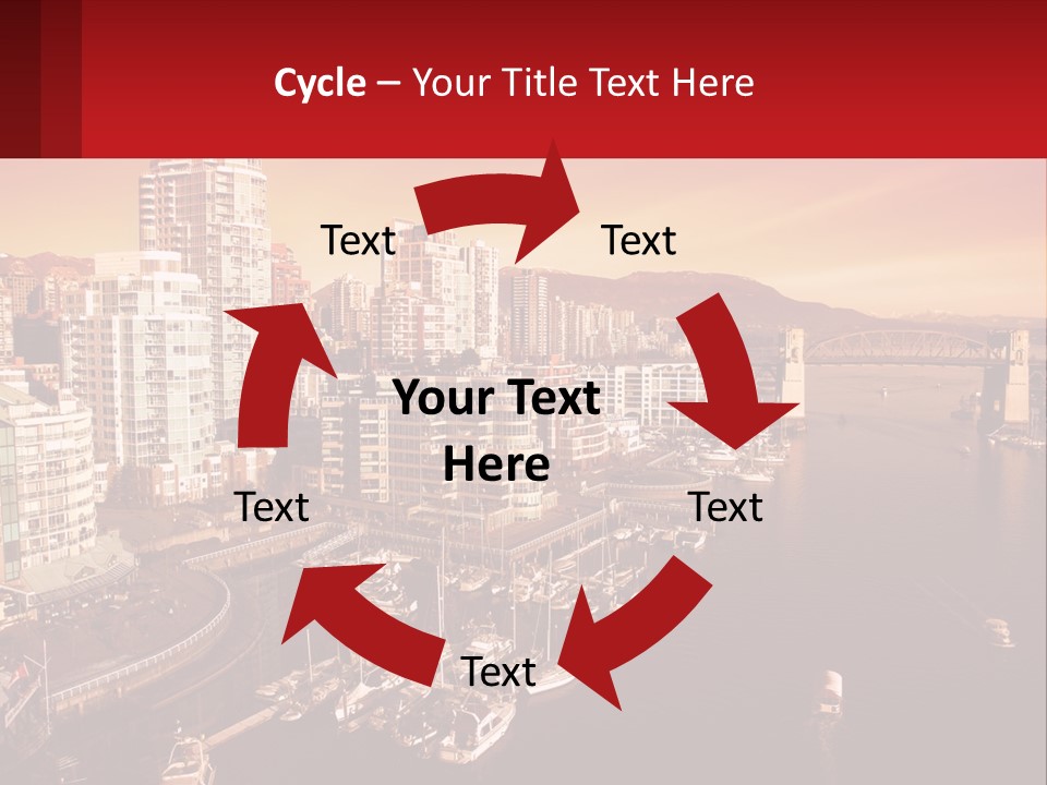 Coast Vancouver Skyscraper PowerPoint Template