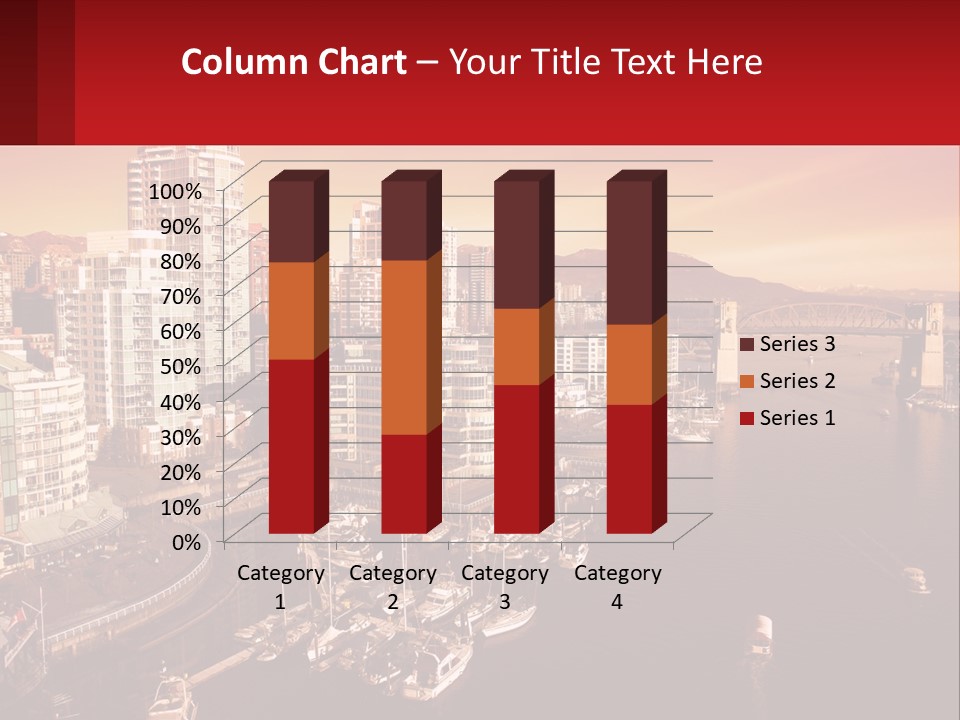 Coast Vancouver Skyscraper PowerPoint Template