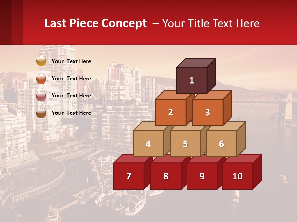 Coast Vancouver Skyscraper PowerPoint Template