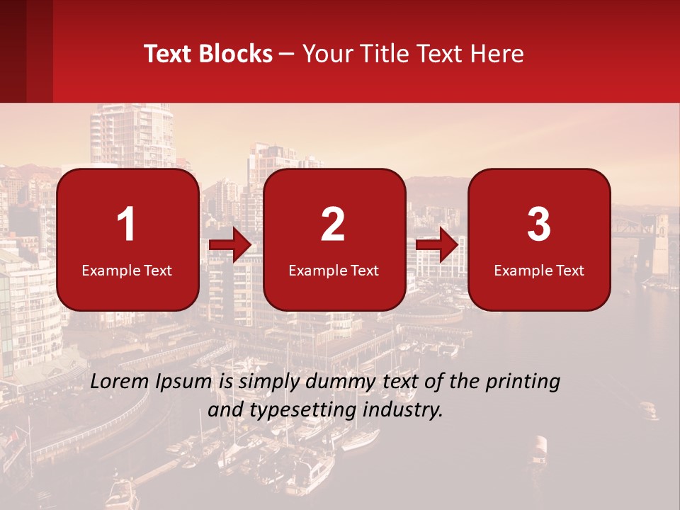 Coast Vancouver Skyscraper PowerPoint Template