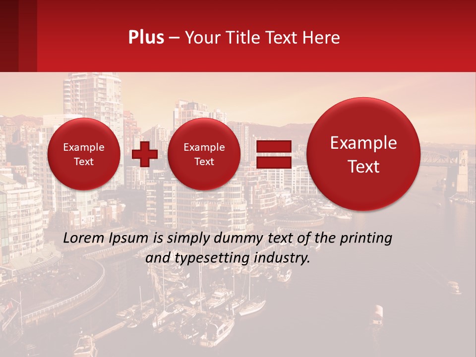 Coast Vancouver Skyscraper PowerPoint Template