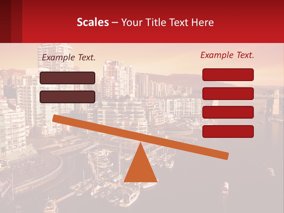 Coast Vancouver Skyscraper PowerPoint Template