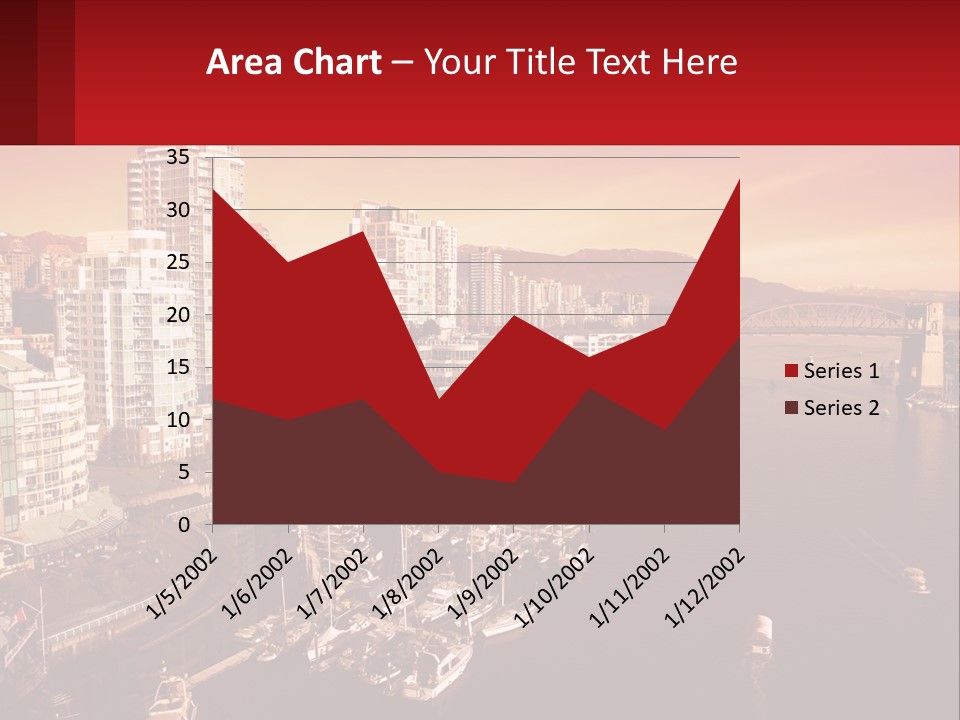 Coast Vancouver Skyscraper PowerPoint Template