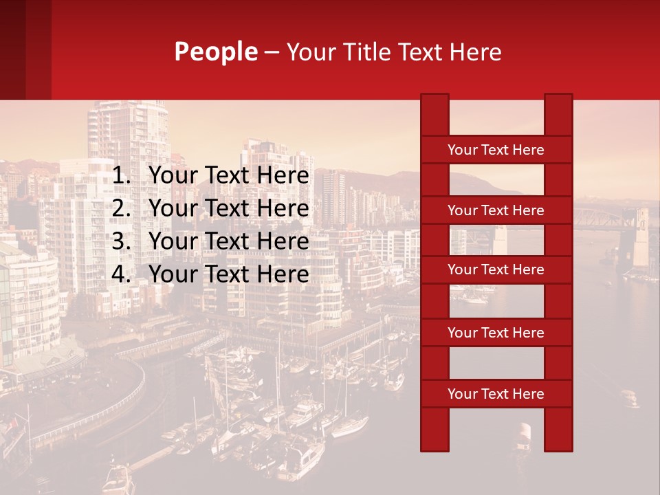 Coast Vancouver Skyscraper PowerPoint Template