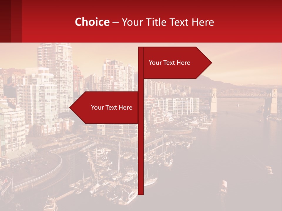 Coast Vancouver Skyscraper PowerPoint Template