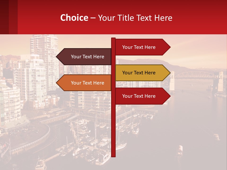 Coast Vancouver Skyscraper PowerPoint Template