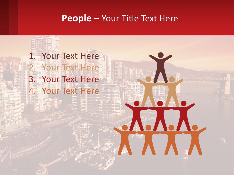 Coast Vancouver Skyscraper PowerPoint Template