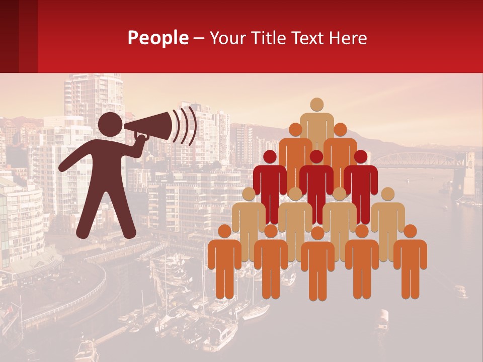 Coast Vancouver Skyscraper PowerPoint Template