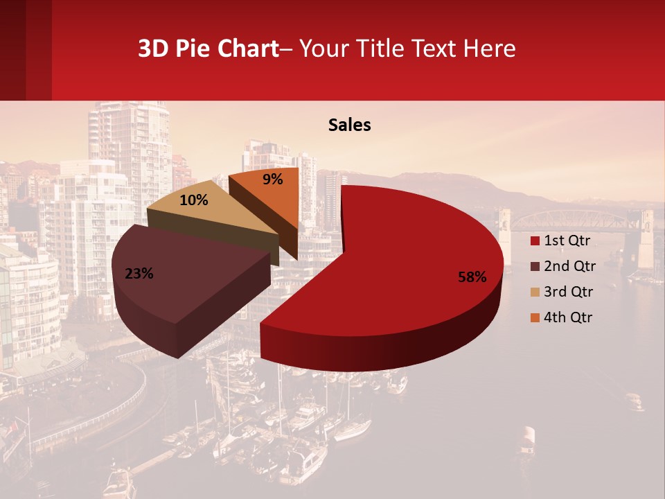 Coast Vancouver Skyscraper PowerPoint Template