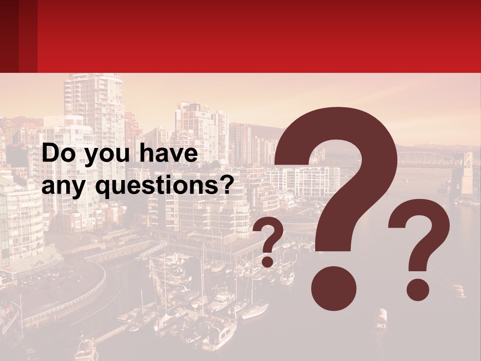 Coast Vancouver Skyscraper PowerPoint Template