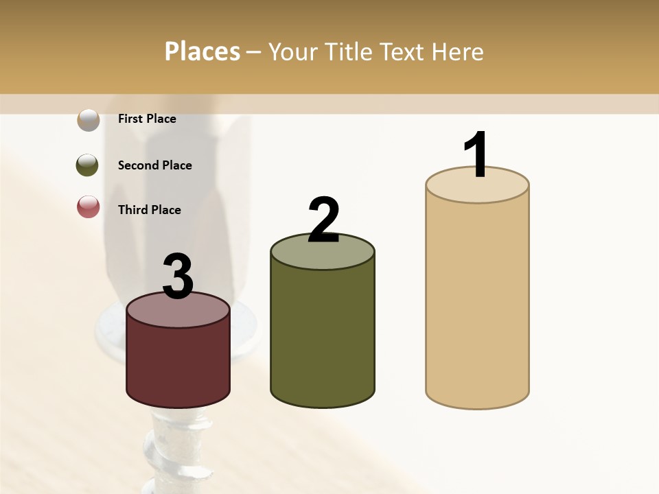 Still Closeup Bit PowerPoint Template