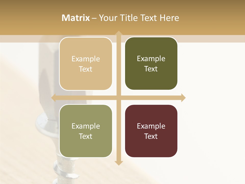 Still Closeup Bit PowerPoint Template