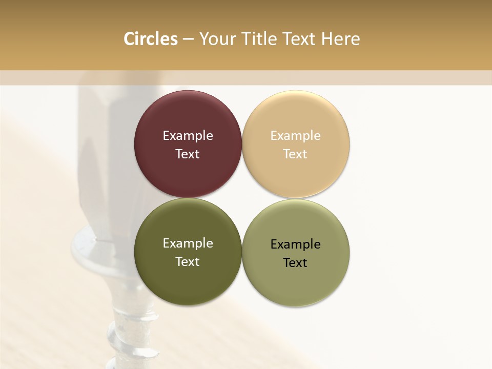 Still Closeup Bit PowerPoint Template