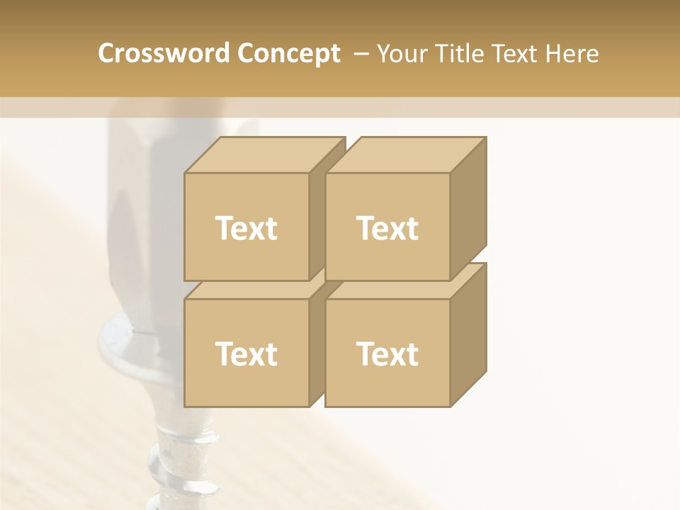 Still Closeup Bit PowerPoint Template