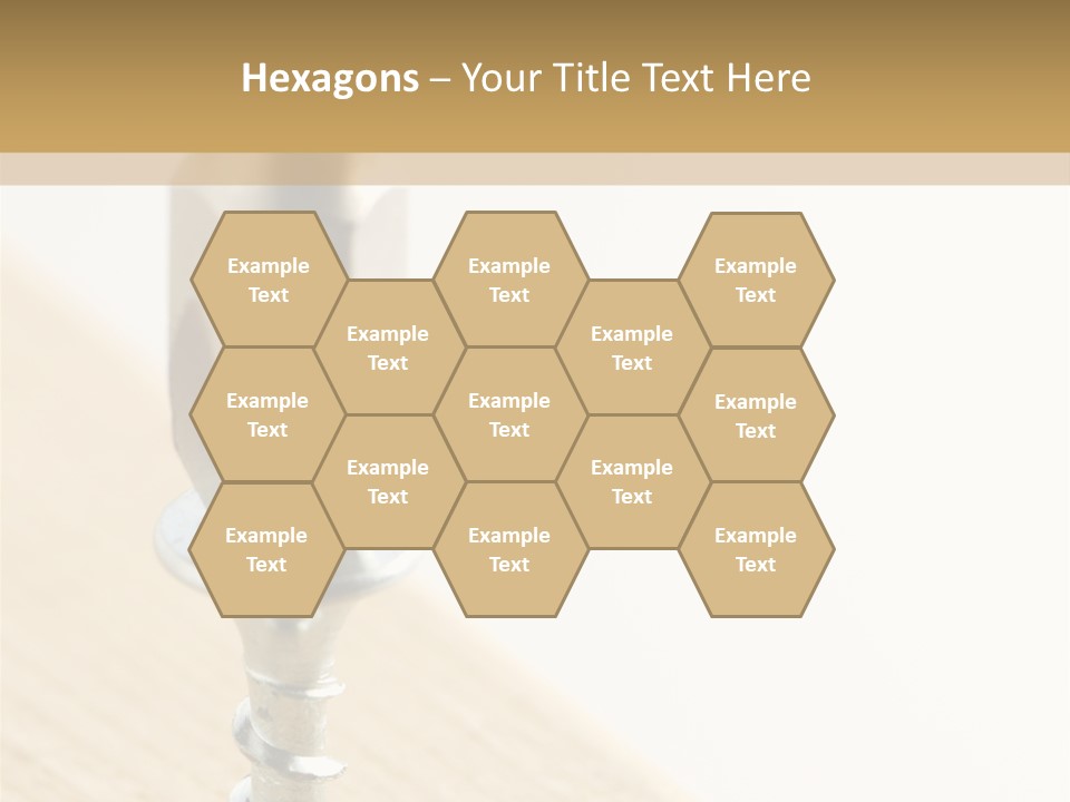 Still Closeup Bit PowerPoint Template