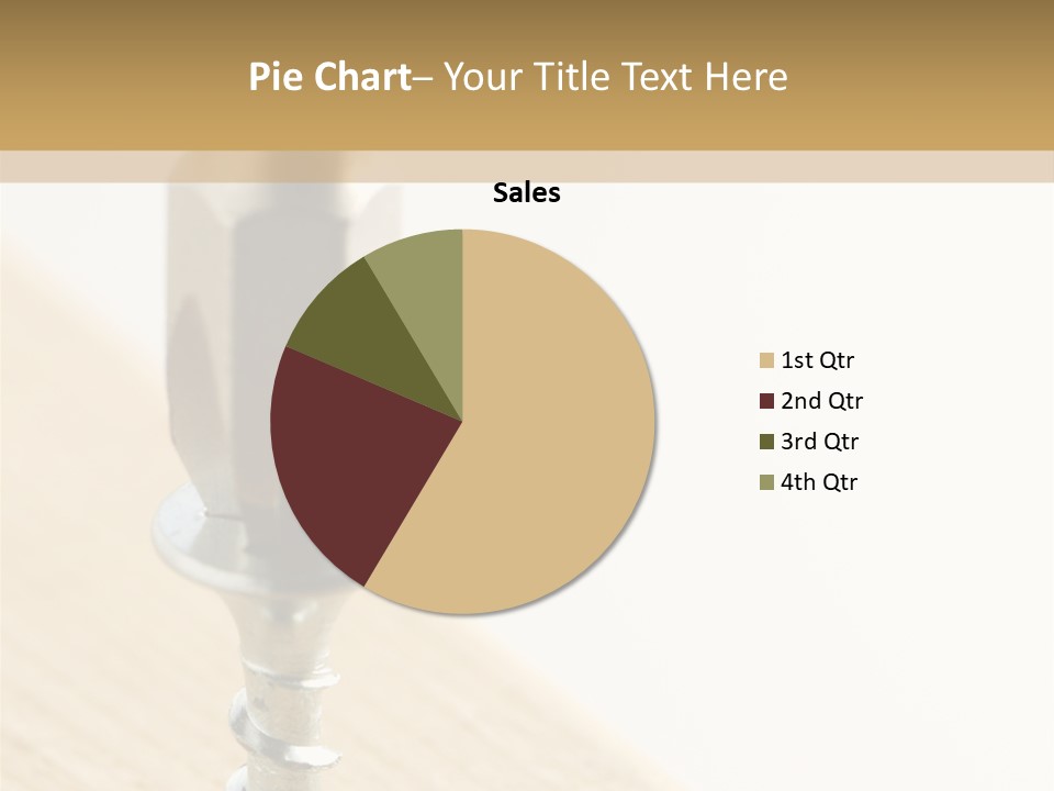 Still Closeup Bit PowerPoint Template