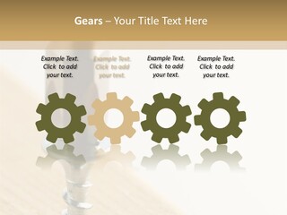 Still Closeup Bit PowerPoint Template