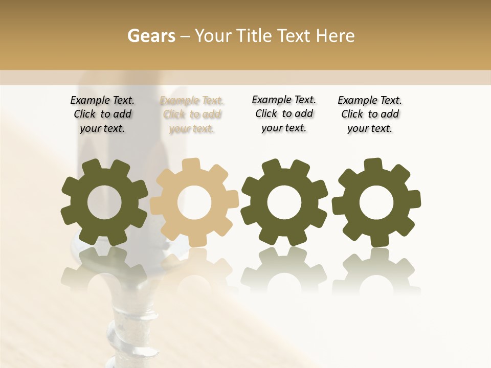 Still Closeup Bit PowerPoint Template