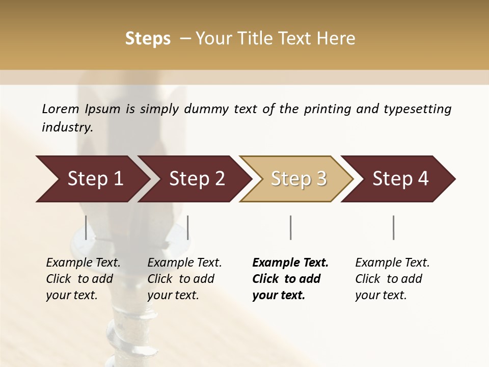 Still Closeup Bit PowerPoint Template