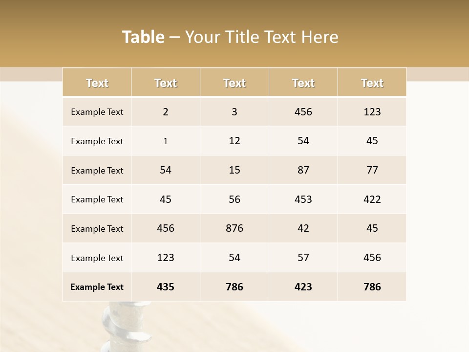 Still Closeup Bit PowerPoint Template