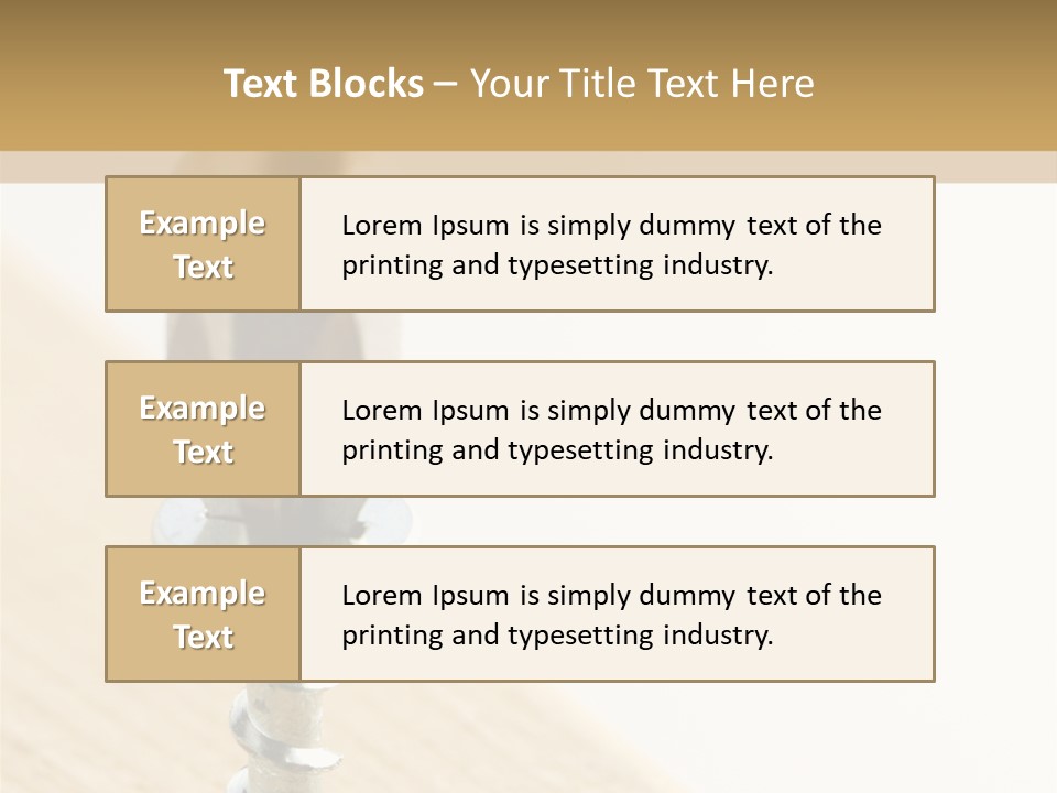 Still Closeup Bit PowerPoint Template