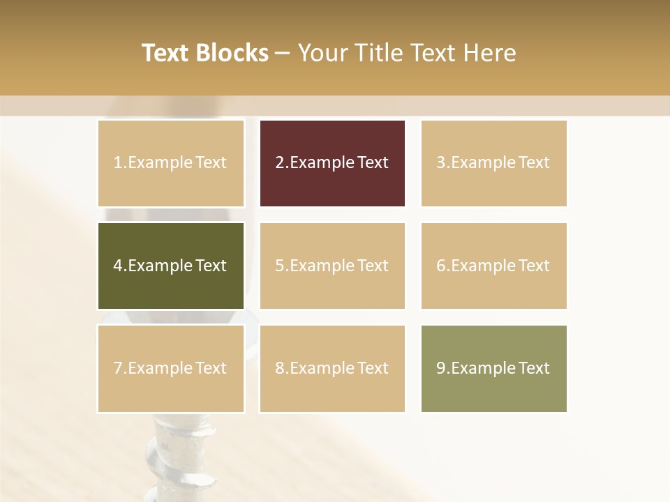 Still Closeup Bit PowerPoint Template