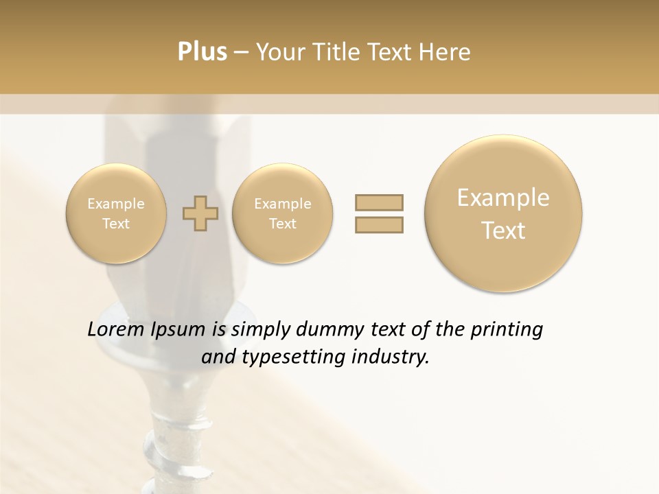 Still Closeup Bit PowerPoint Template