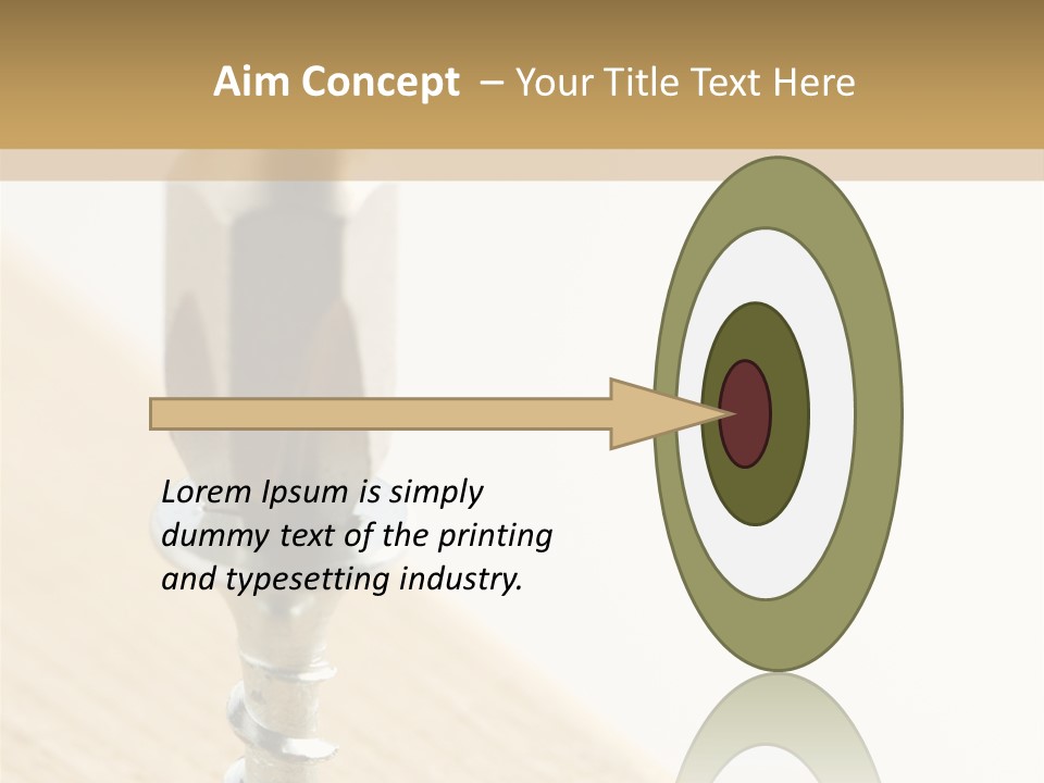 Still Closeup Bit PowerPoint Template