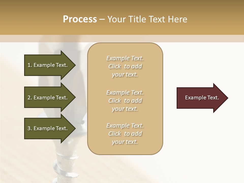 Still Closeup Bit PowerPoint Template