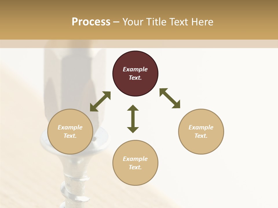 Still Closeup Bit PowerPoint Template